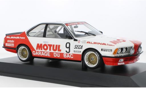 Bmw 635 1/18 Minichamps CSi No.9 Garage Du Bac Motul 24h Spa 1984 modellino in miniatura