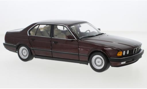 Bmw 730 1/18 Minichamps i (E32) metallise rosso foncé 1986 modellino in miniatura