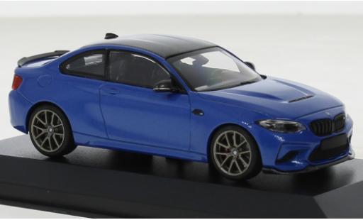 Bmw M2 1/43 Minichamps CS blu 2020 modellino in miniatura