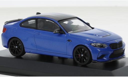 Bmw M2 1/18 Minichamps CS metallise blu 2020 modellino in miniatura