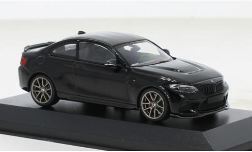 Bmw M2 1/43 Minichamps CS nero 2020 modellino in miniatura