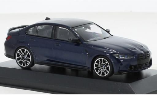 Bmw M3 1/43 Minichamps Competition (G80) metallise blu 2020 modellino in miniatura