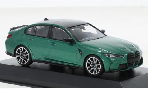 Bmw M3 1/43 Minichamps Competition (G80) metallise verde 2020 modellino in miniatura
