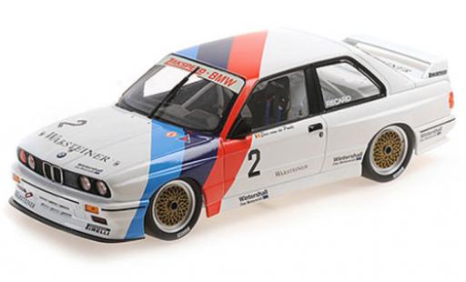 Bmw M3 1/18 Minichamps (E30) No.2 Zakspeed DTM 1987 modellino in miniatura