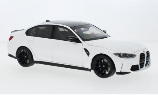 Bmw M3 1/18 Minichamps (G80) bianco 2020 modellino in miniatura