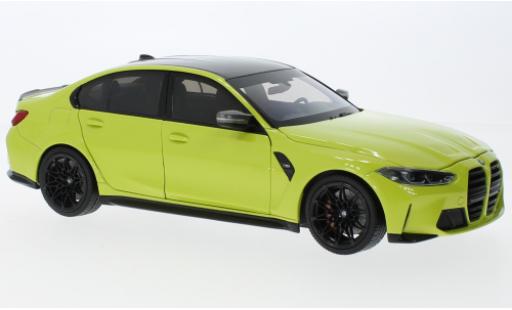 Bmw M3 1/18 Minichamps (G80) metallise giallo 2020 modellino in miniatura