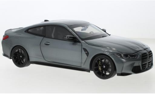 Bmw M4 1/18 Minichamps (G82) metallise grigio 2020 modellino in miniatura