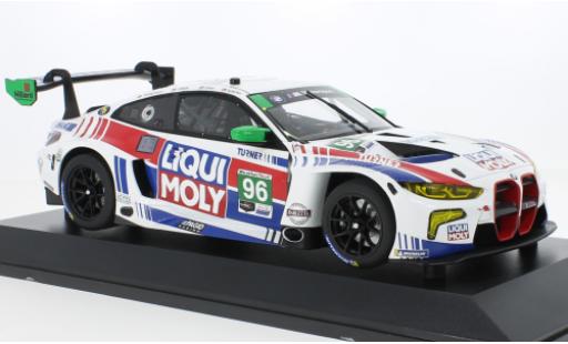 Bmw M4 1/18 Minichamps GT3 GTD No.96 Turner Motorsport Liqui Moly IMSA 2022 modellino in miniatura