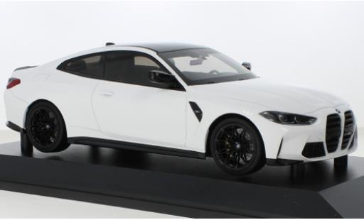 Bmw M4 1/18 Minichamps metallise bianco 2020 modellino in miniatura