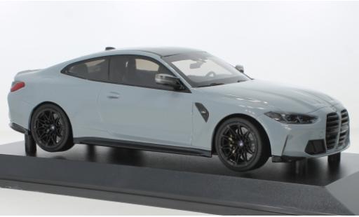 Bmw M4 1/18 Minichamps metallise grigio 2020 modellino in miniatura