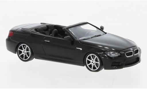 Bmw M6 1/87 Minichamps Cabrio metallise nero 2015 modellino in miniatura