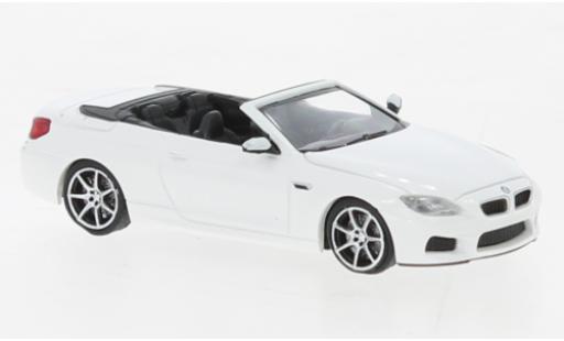 Bmw M6 1/87 Minichamps Cabrio bianco 2015 modellino in miniatura