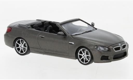Bmw M6 1/87 Minichamps Cabriolet matt-grigio 2015 modellino in miniatura