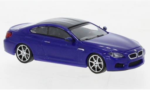 Bmw M6 1/87 Minichamps Coupe metallise blu 2015 modellino in miniatura