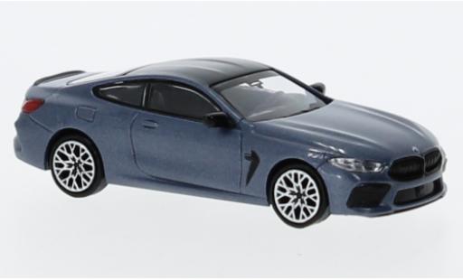 Bmw M8 1/87 Minichamps Competition Coupe (F92) metallise blu clair 2019 modellino in miniatura