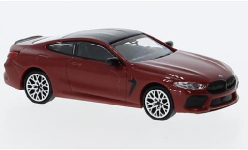 Bmw M8 1/87 Minichamps Competition Coupe (F92) metallise rosso 2019 modellino in miniatura