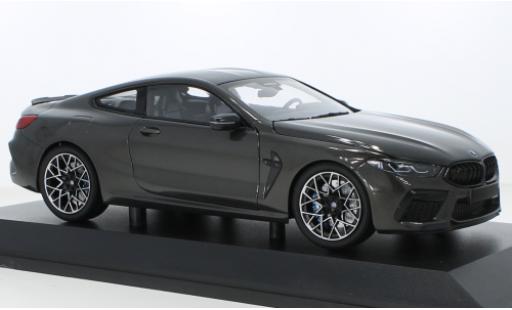 Bmw M8 1/18 Minichamps Competition Coupe metallise grigio 2020 modellino in miniatura