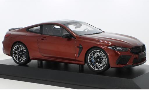 Bmw M8 1/18 Minichamps Competition Coupe metallise rosso 2020 modellino in miniatura