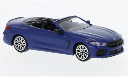 Bmw M8 1/87 Minichamps Competiton cabriolet (G14) metallise blu 2019 modellino in miniatura