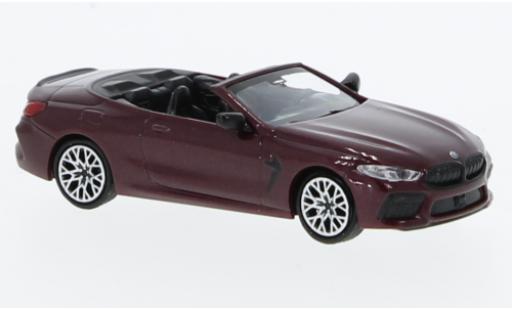 Bmw M8 1/87 Minichamps Competiton cabriolet (G14) metallise rosso foncé 2019 modellino in miniatura