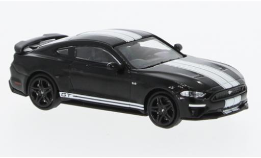 Ford Mustang 1/87 Minichamps GT nero/bianco 2018 modellino in miniatura