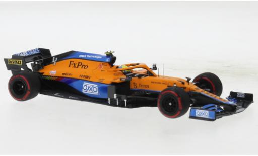 McLaren F1 1/18 Minichamps MCL35M No.4 Team Formel 1 GP Russland 2021 modellino in miniatura