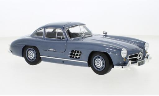 Mercedes 300 1/18 Minichamps SL (W198) metallise blu 1955 modellino in miniatura