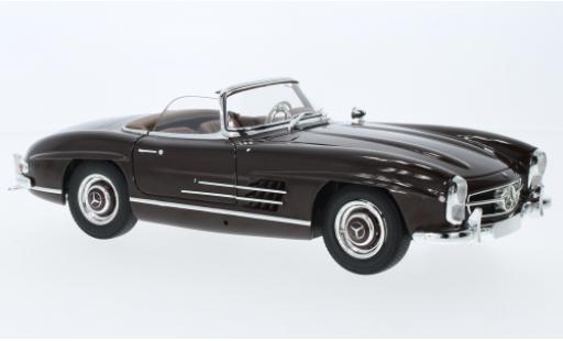 Mercedes 300 1/18 Minichamps SL Roadster (W198) rosso foncé 1957 modellino in miniatura