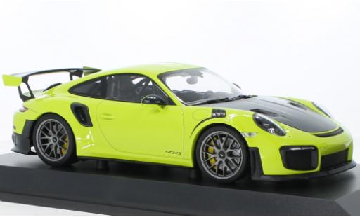 Porsche 991 GT2 RS 1/18 Minichamps 911 (.2) verde 2018 modellino in miniatura