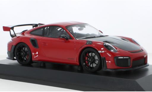 Porsche 991 GT2 RS 1/18 Minichamps 911 (.2) rosso 2018 modellino in miniatura