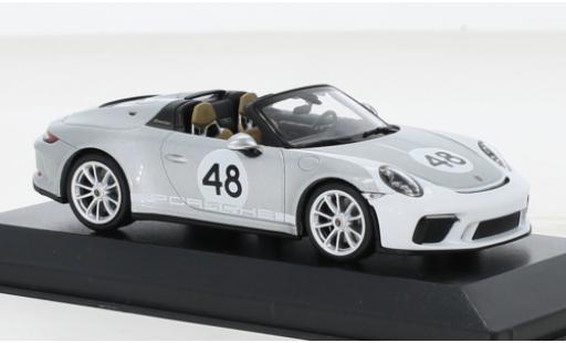 Porsche 992 Speedster 1/43 Minichamps 911 (991) grigio 2019 modellino in miniatura