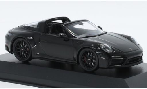 Porsche 992 Targa 1/18 Minichamps 911  4 GTS nero 2021 modellino in miniatura