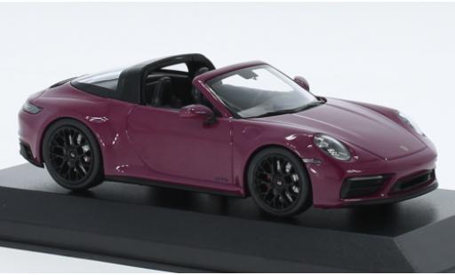 Porsche 992 Targa 1/43 Minichamps 911  4 GTS violett 2021 modellino in miniatura
