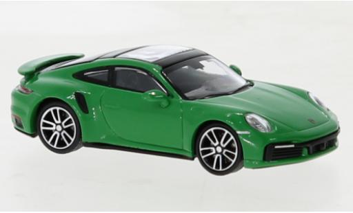 Porsche 992 Turbo s 1/87 Minichamps 911  Turbo S verde 2020 modellino in miniatura