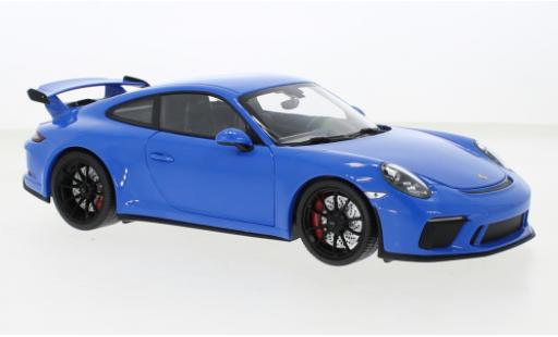 Porsche 991 GT3 1/18 Minichamps 911 blu 2018 modellino in miniatura