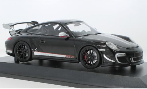 Porsche 991 GT3 RS 1/18 Minichamps 911 4.0 nero/metallise d 2011 modellino in miniatura