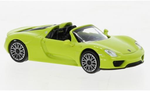 Porsche 918 1/87 Minichamps Spyder verde 2013 modellino in miniatura