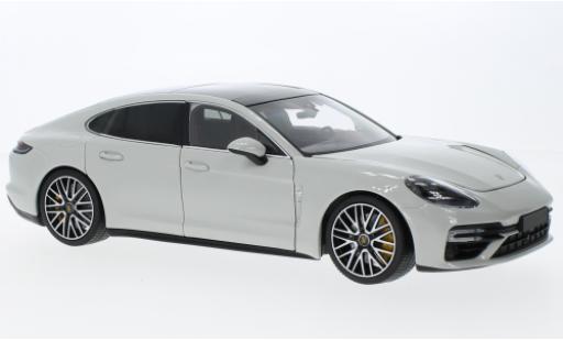 Porsche Panamera Turbo S 1/18 Minichamps grigio clair 2020 modellino in miniatura
