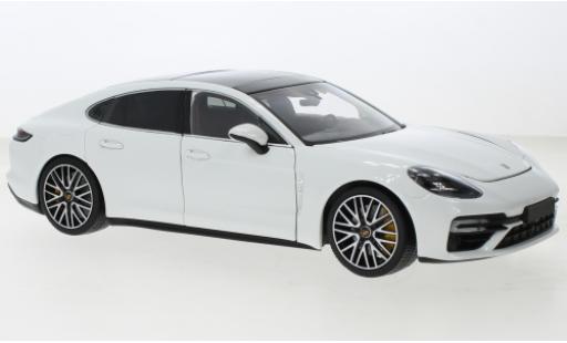 Porsche Panamera Turbo S 1/18 Minichamps metallise bianco 2020 modellino in miniatura
