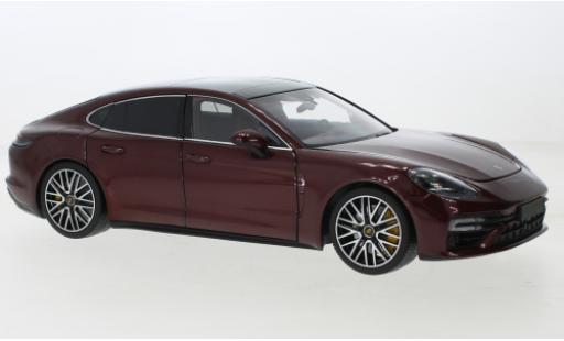 Porsche Panamera Turbo S 1/18 Minichamps metallise rosso 2020 modellino in miniatura