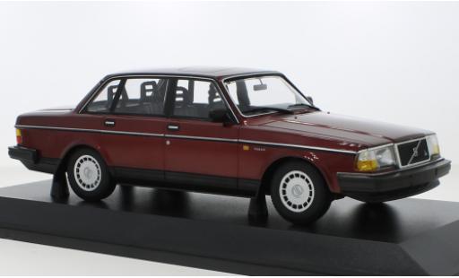 Volvo 240 1/18 Minichamps GL metallise rosso foncé 1986 modellino in miniatura