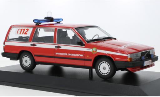 Volvo 740 1/18 Minichamps GL Break Brandweer Grobbendonk 1986 modellino in miniatura