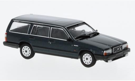 Volvo 740 1/87 Minichamps GL Break metallise verde foncé 1986 modellino in miniatura