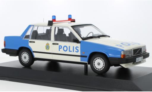 Volvo 740 1/18 Minichamps GL Polis (SE) 1986 modellino in miniatura