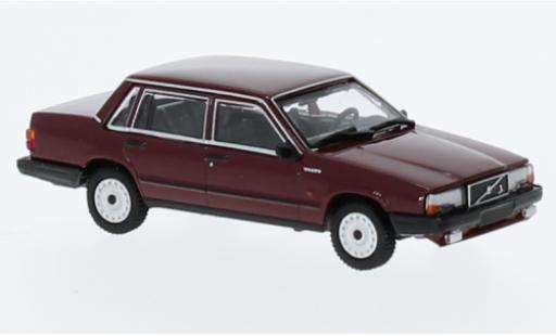 Volvo 740 1/87 Minichamps GL rosso foncé 1986 modellino in miniatura