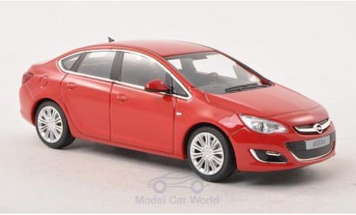 Opel Astra 1/43 Minichamps J Limousine rosso 2012 modellino in miniatura