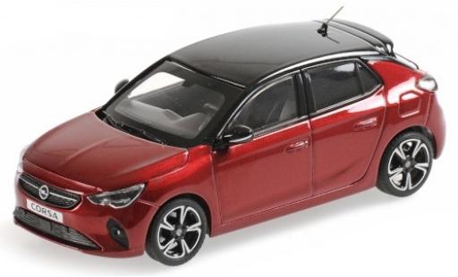 Opel Corsa 1/43 Minichamps metallico rosso/nero 2019 modellino in miniatura