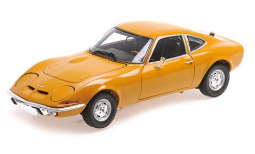 Opel GT 1/18 Minichamps giallo 1970 modellino in miniatura