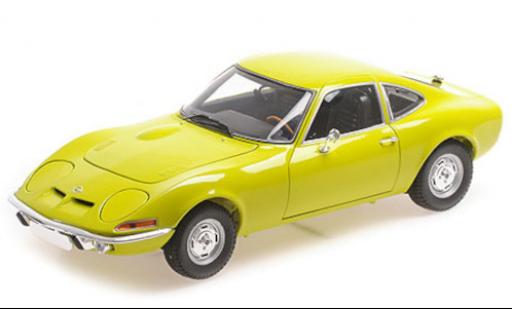 Opel GT 1/18 Minichamps giallo 1970 modellino in miniatura