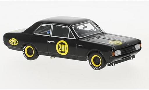 Opel Rekord 1/43 Minichamps 1900 No.201 Zolder 1968 Schwarze Witwe E.Bitter modellino in miniatura
